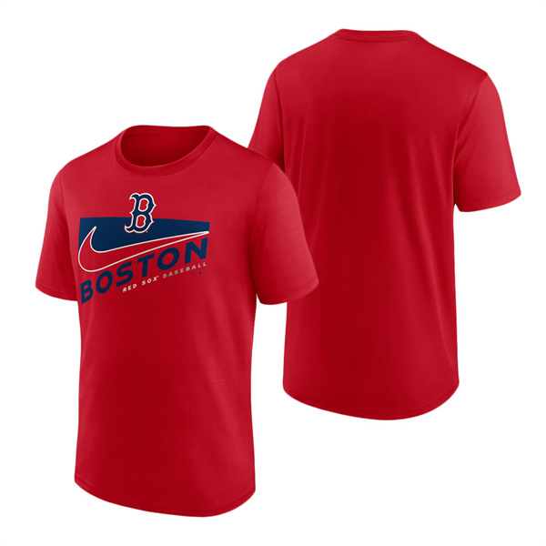 Men's Boston Red Sox Nike Red Swoosh Town Performance T-Shirt