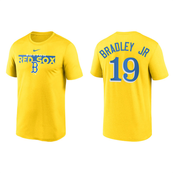 Jackie Bradley Jr. Boston Red Sox 2022 City Connect Legend Performance T-Shirt Yellow