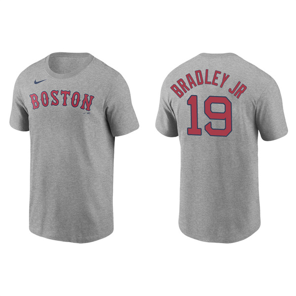 Men's Boston Red Sox Jackie Bradley Jr. Gray Name & Number Nike T-Shirt