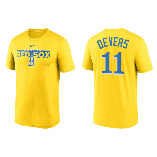 Rafael Devers Boston Red Sox 2022 City Connect Legend Performance T-Shirt Yellow