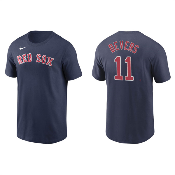 Men's Boston Red Sox Rafael Devers Navy Name & Number Nike T-Shirt