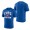 Chicago Cubs Heathered Royal Badge Of Honor Tri-Blend T-Shirt
