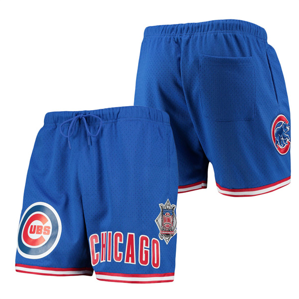 Men's Chicago Cubs Pro Standard Royal Logo Mesh Shorts