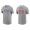 Men's Chicago Cubs Andrew Romine Gray Name & Number Nike T-Shirt