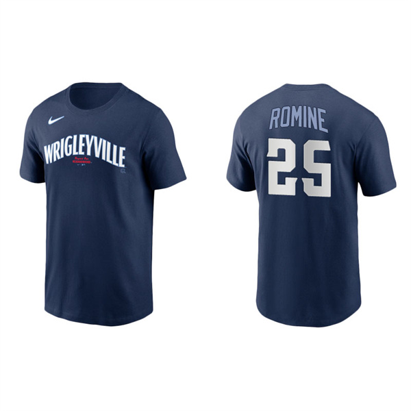 Men's Chicago Cubs Austin Romine Navy 2021 City Connect T-Shirt