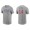 Men's Chicago Cubs Ernie Banks Gray Name & Number Nike T-Shirt