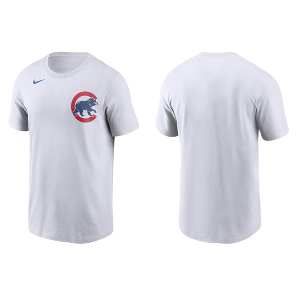 Men's Chicago Cubs White Nike T-Shirt