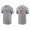 Men's Chicago Cubs Nico Hoerner Gray Name & Number Nike T-Shirt