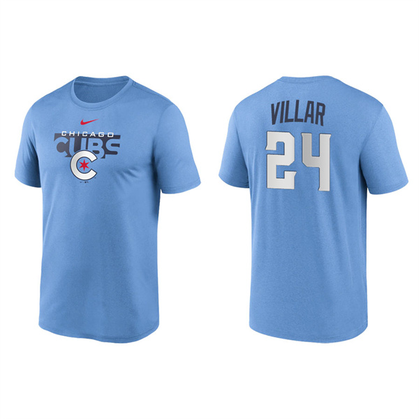 Jonathan Villar Chicago Cubs 2022 City Connect Legend Performance T-Shirt Blue