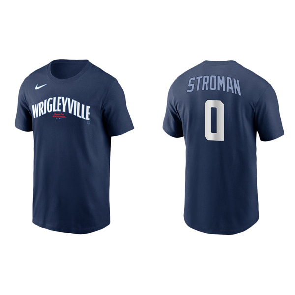 Men's Marcus Stroman Chicago Cubs Navy 2021 City Connect T-Shirt