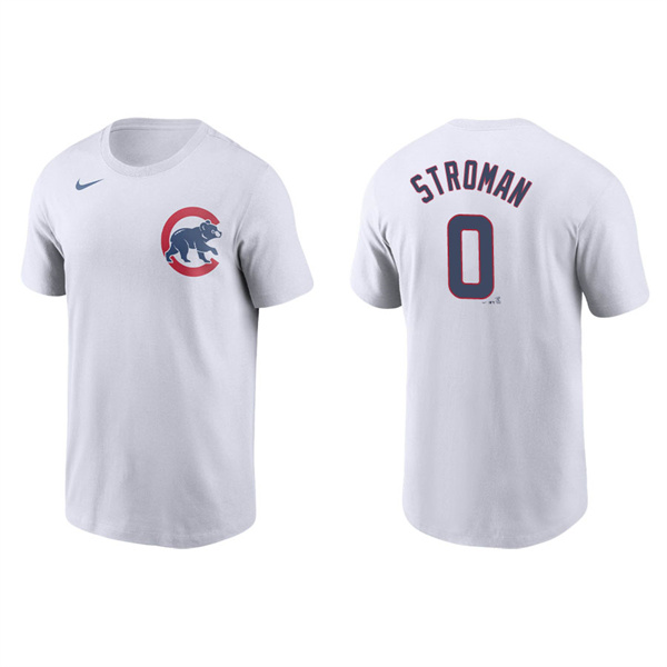 Men's Marcus Stroman Chicago Cubs White Name & Number Nike T-Shirt