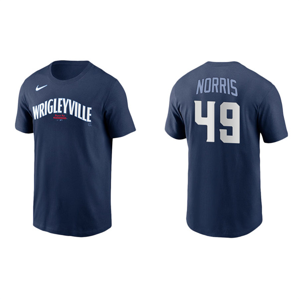 Men's Chicago Cubs Daniel Norris Navy 2021 City Connect T-Shirt