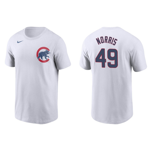 Men's Chicago Cubs Daniel Norris White Name & Number Nike T-Shirt