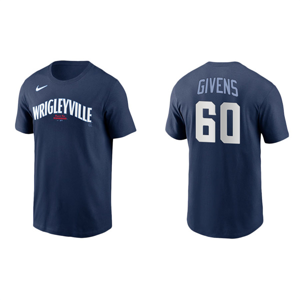 Men's Chicago Cubs Mychal Givens Navy 2021 City Connect T-Shirt