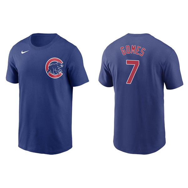 Men's Chicago Cubs Yan Gomes Royal Name & Number Nike T-Shirt