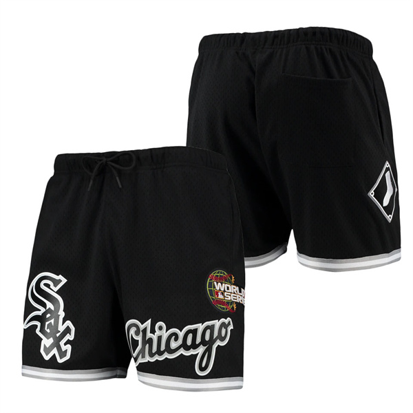 Men's Chicago White Sox Pro Standard Black Logo Mesh Shorts