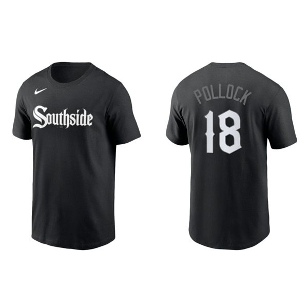 Men's Chicago White Sox A.J. Pollock Black 2021 City Connect Wordmark T-Shirt