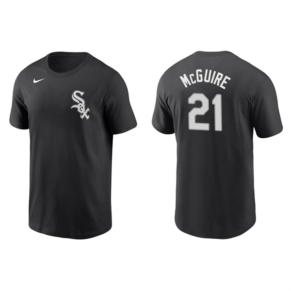 Men's Chicago White Sox Reese McGuire Black Name & Number Nike T-Shirt