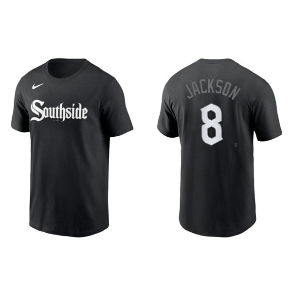 Men's Chicago White Sox Bo Jackson Black 2021 City Connect Wordmark T-Shirt