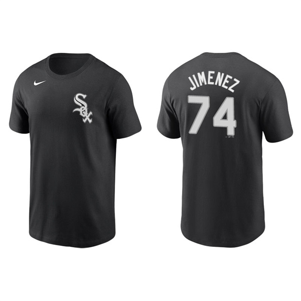 Men's Chicago White Sox Eloy Jimenez Black Name & Number Nike T-Shirt