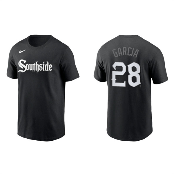 Men's Chicago White Sox Leury Garcia Black 2021 City Connect Wordmark T-Shirt