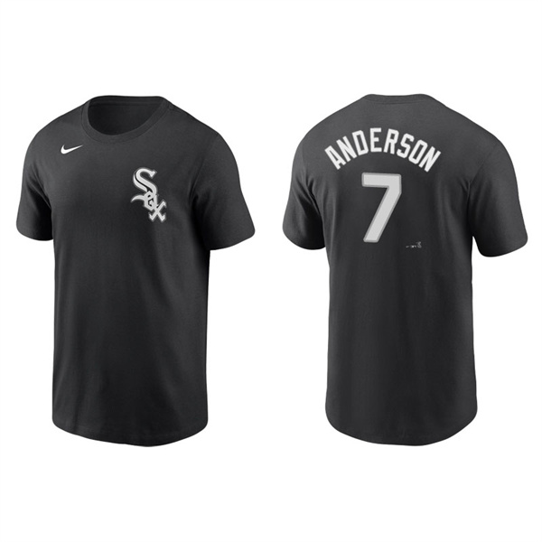 Men's Chicago White Sox Tim Anderson Black Name & Number Nike T-Shirt
