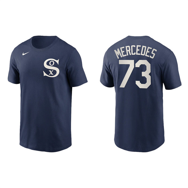Men's Chicago White Sox Yermin Mercedes Navy 2021 Field Of Dreams T-Shirt
