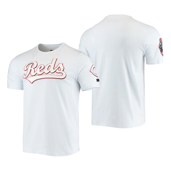 Men's Cincinnati Reds Pro Standard White Team Logo T-Shirt