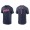 Men's Cleveland Indians Amed Rosario Navy Name & Number Nike T-Shirt