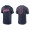 Men's Cleveland Indians Austin Hedges Navy Name & Number Nike T-Shirt