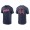 Men's Cleveland Indians Bobby Bradley Navy Name & Number Nike T-Shirt