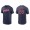 Men's Cleveland Indians Ernie Clement Navy Name & Number Nike T-Shirt