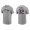 Men's Cleveland Indians Franmil Reyes Gray Name & Number Nike T-Shirt