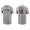 Men's Cleveland Indians Harold Ramirez Gray Name & Number Nike T-Shirt