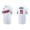 Men's Cleveland Indians Jose Ramirez White 2021 Little League Classic Wordmark T-Shirt