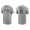 Men's Cleveland Indians Jose Ramirez Gray Name & Number Nike T-Shirt