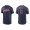 Men's Cleveland Indians Jose Ramirez Navy Name & Number Nike T-Shirt