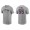Men's Cleveland Indians Roberto Perez Gray Name & Number Nike T-Shirt