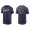 Men's Cleveland Indians Shane Bieber Navy Name & Number Nike T-Shirt