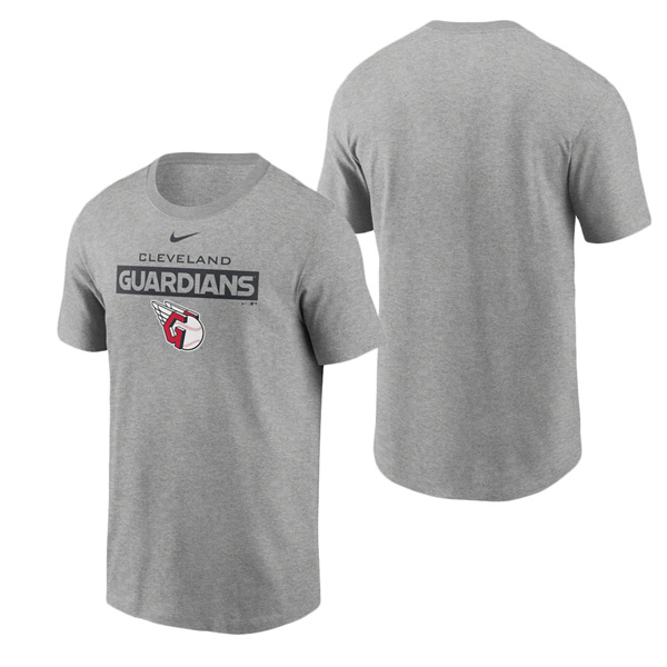Men's Cleveland Guardians Nike Heathered Charcoal Team Issue T-Shirt