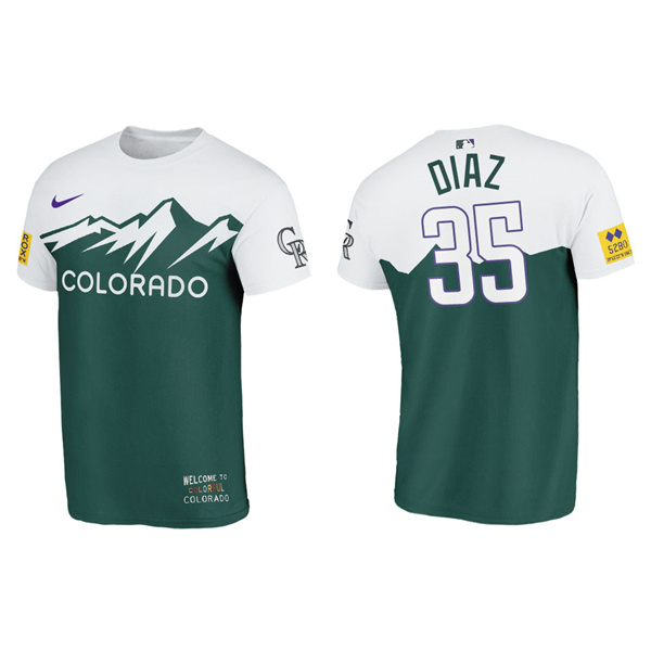 Elias Diaz Men's Colorado Rockies Green 2022 City Connect T-Shirt