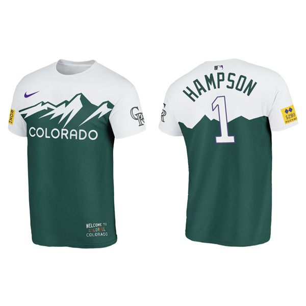 Garrett Hampson Men's Colorado Rockies Green 2022 City Connect T-Shirt