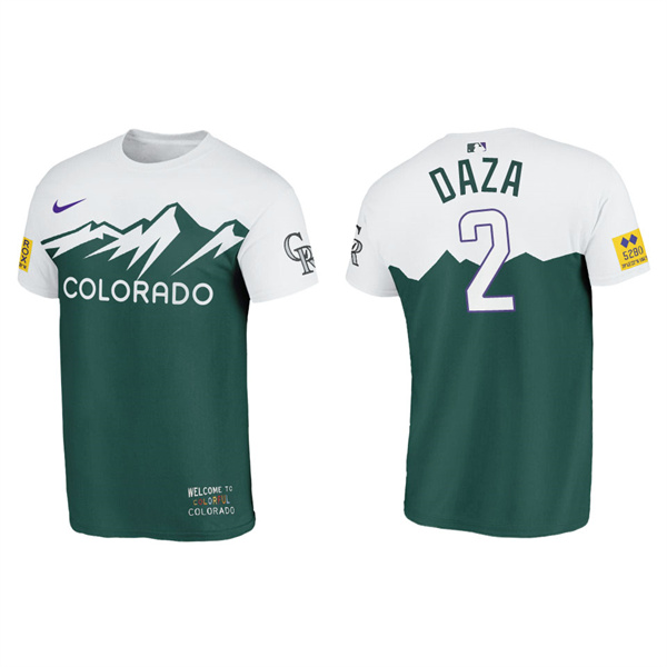 Yonathan Daza Men's Colorado Rockies Green 2022 City Connect T-Shirt