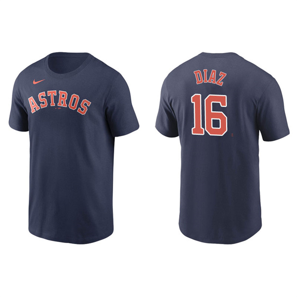 Men's Houston Astros Aledmys Diaz Navy Name & Number Nike T-Shirt