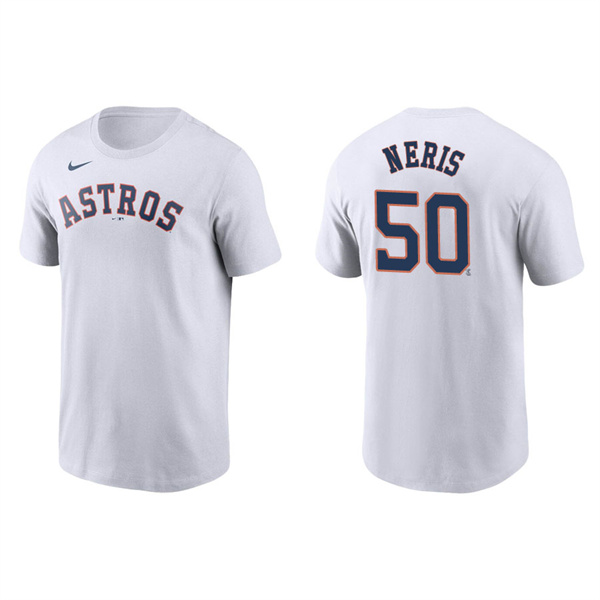 Men's Hector Neris Houston Astros White Name & Number Nike T-Shirt