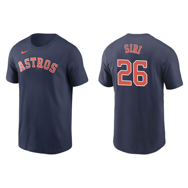 Men's Jose Siri Houston Astros Navy Name & Number Nike T-Shirt