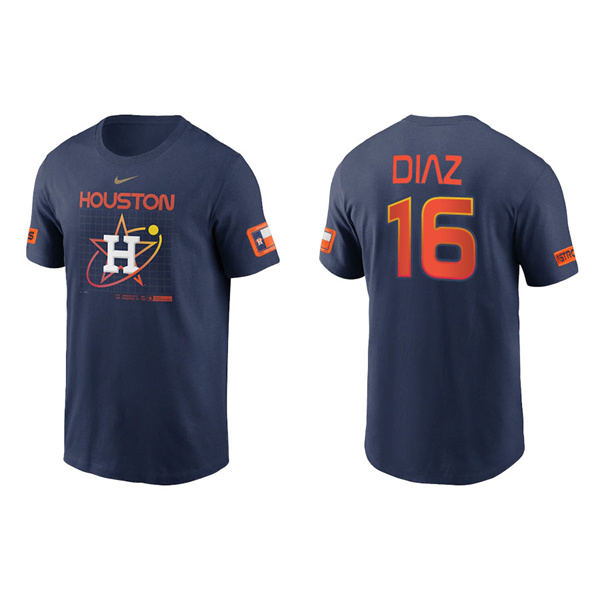 Men's Houston Astros Aledmys Diaz Navy 2022 City Connect Velocity T-Shirt