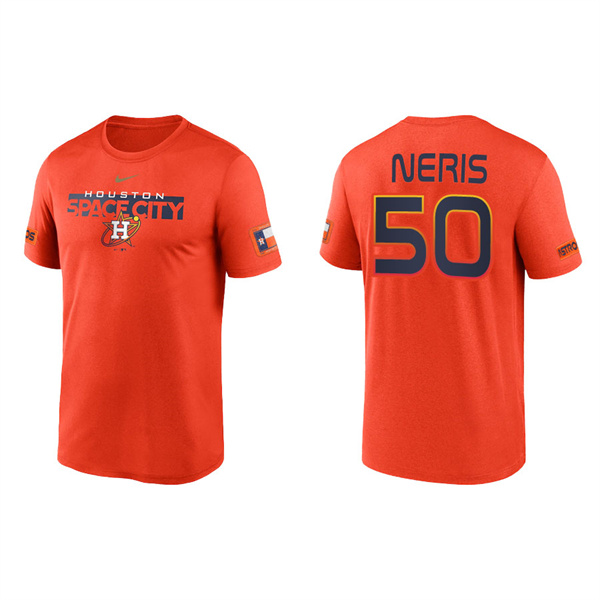 Men's Houston Astros Hector Neris Orange 2022 City Connect Legend T-Shirt