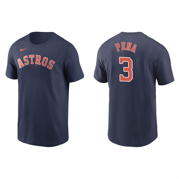 Men's Houston Astros Jeremy Pena Navy Name & Number Nike T-Shirt