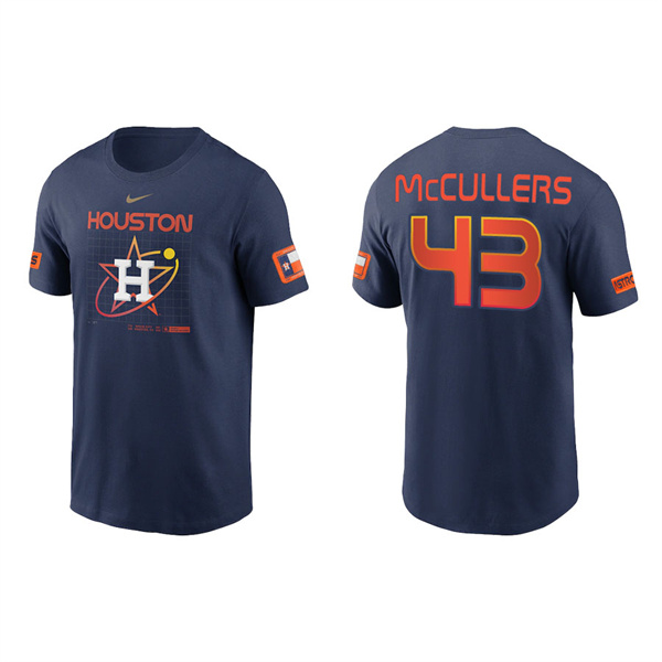 Men's Houston Astros Lance McCullers Navy 2022 City Connect Velocity T-Shirt